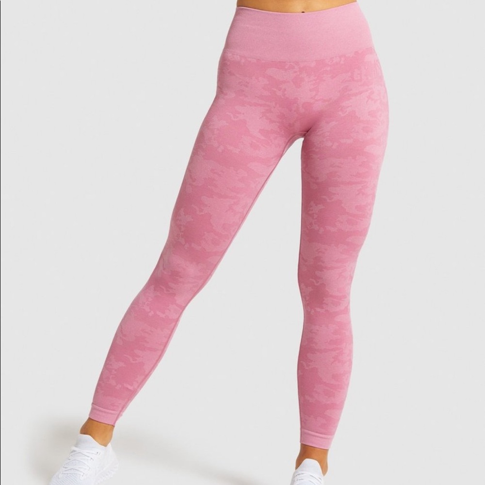 Gymshark pink camo seamless leggings
